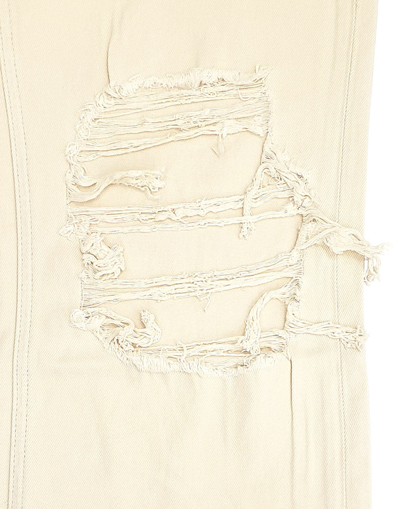 Music Festival Flare Jeans - Cream