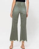 Music Festival Flare Jeans - Olive