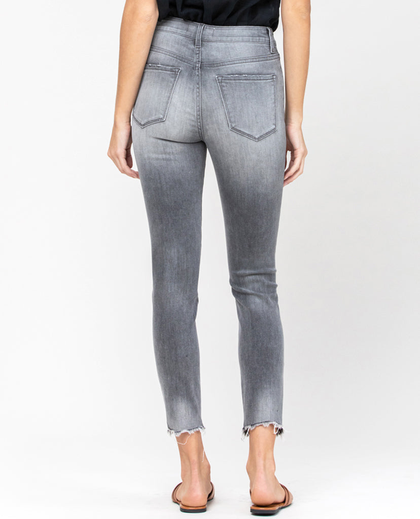 Gemma Gray Denim Skinny Jeans - Grey