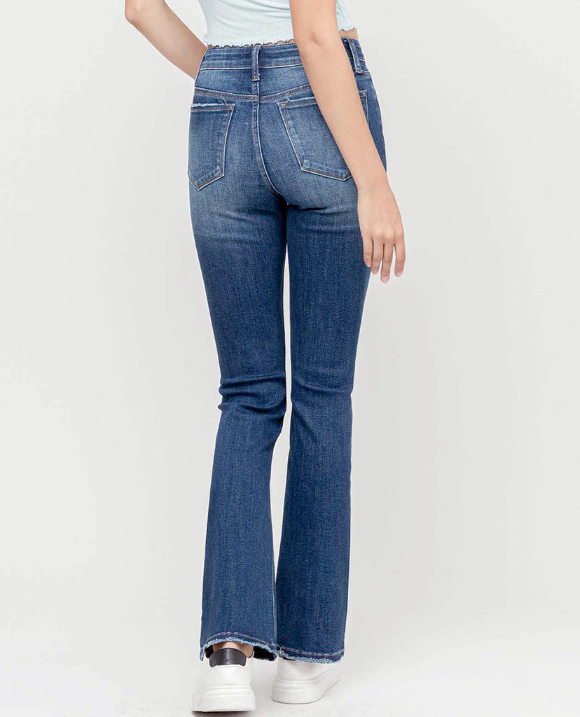 Dahlia Flare Jeans - Blue Wide