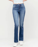 Dahlia Flare Jeans - Blue Wide