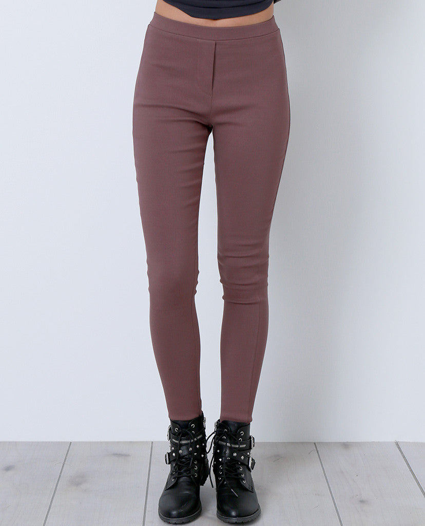 They Got It Right Stirrup Denim Jeggings - Mauve - Piin | www.ShopPiin.com