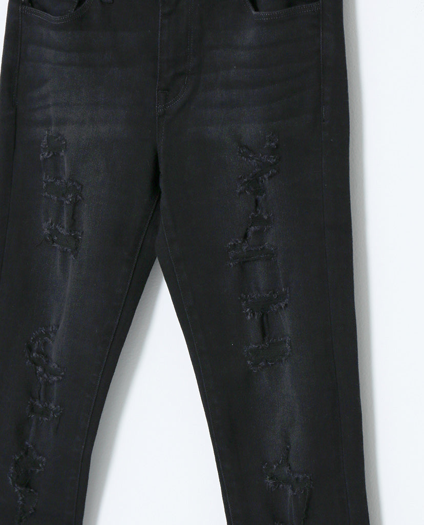 Spotless Mind Black Denim Distressed Skinny Jeans - Piin | ShopPiin.com