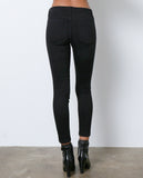 Spotless Mind Black Denim Distressed Skinny Jeans - Piin | ShopPiin.com