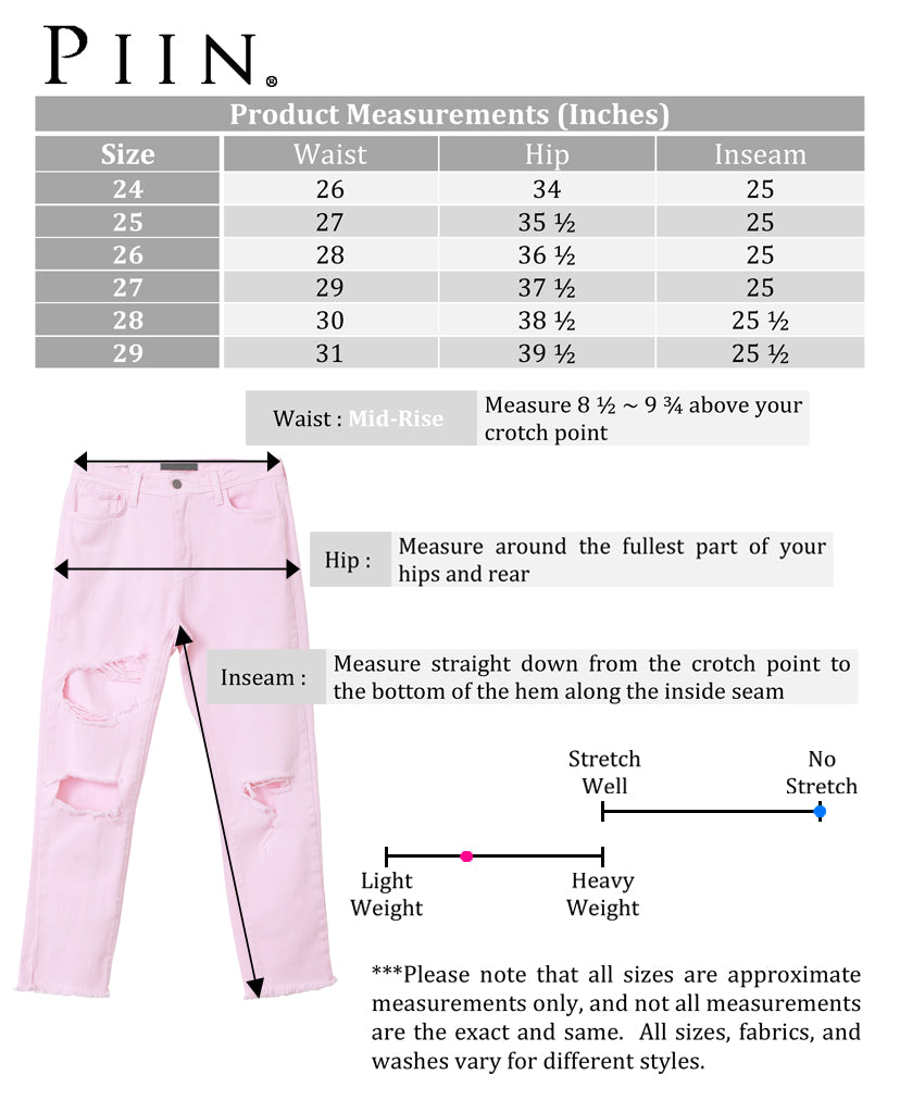 Pinky Promise Boyfriend Denim Jeans - Pink Dyed