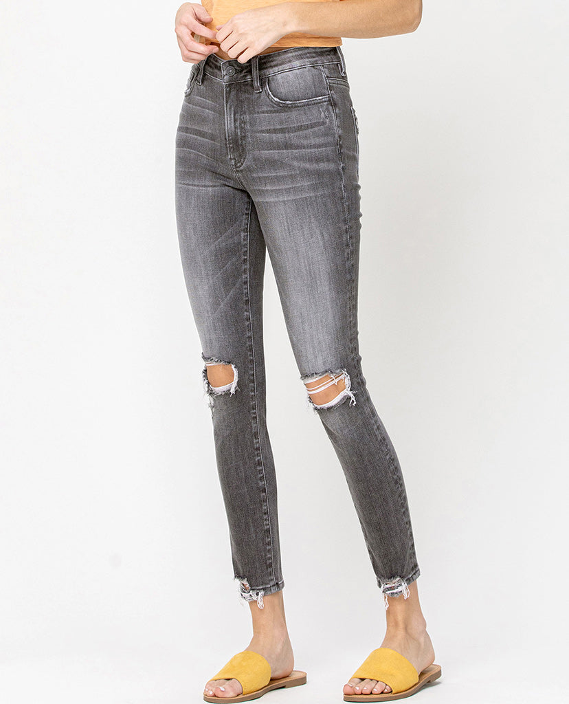 Lilly Skinny Jeans - Gray Denim