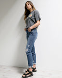 Zoe Boyfriend Jeans - Blue