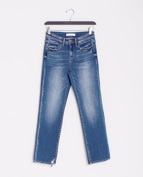 Love More Straight Jeans - Blue Denim