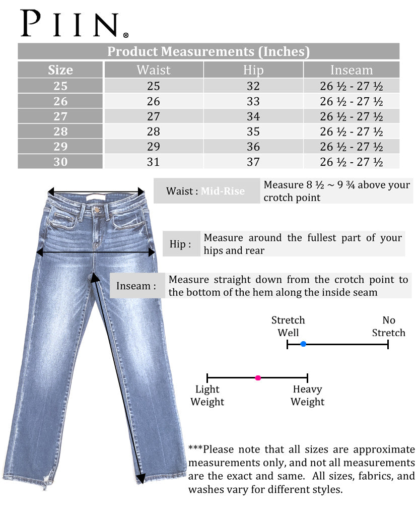 historie sikkerhed performer Love More Straight Jeans - Blue Denim – Piin | www.ShopPiin.com