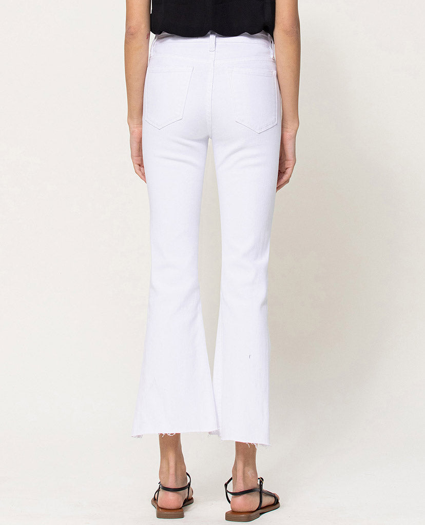 Hello Weekend White Denim Flare Jeans