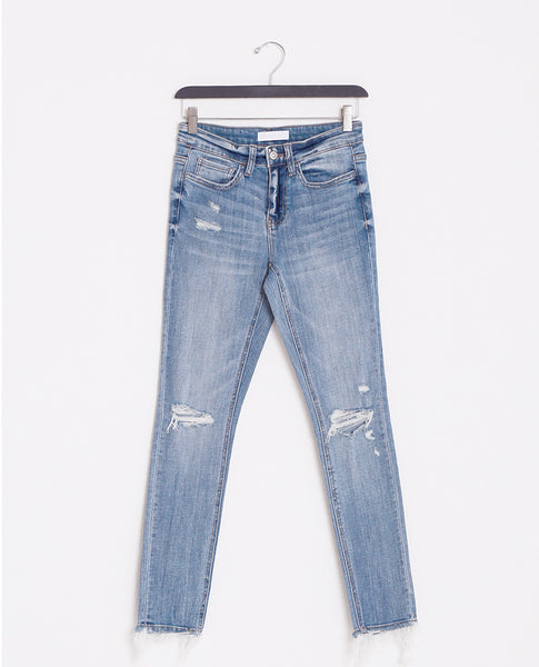 Blue Sky Skinny Jeans - Blue Denim