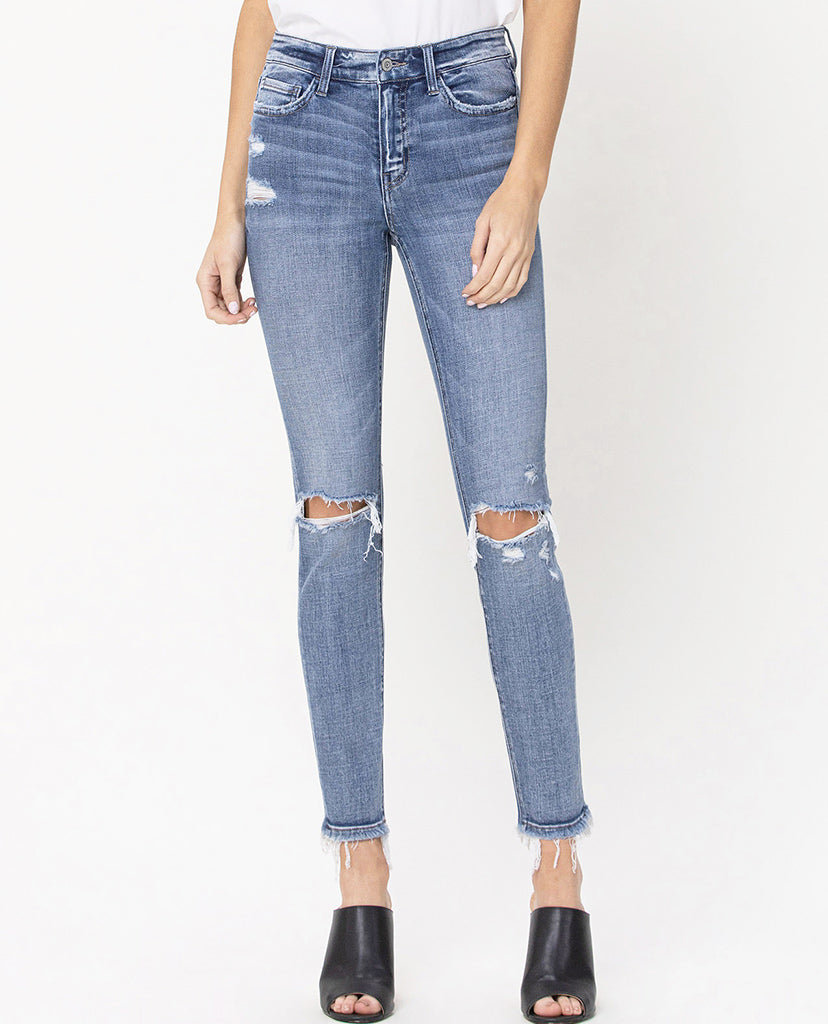 Blue Sky Skinny Jeans - Blue Denim