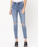 Blue Sky Skinny Jeans - Blue Denim