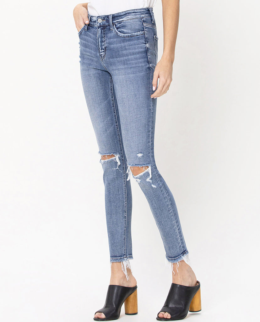 Blue Sky Skinny Jeans - Blue Denim