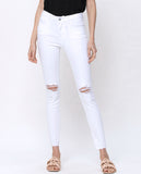 Timelessly Cool Optic White Skinny Jeans - Denim