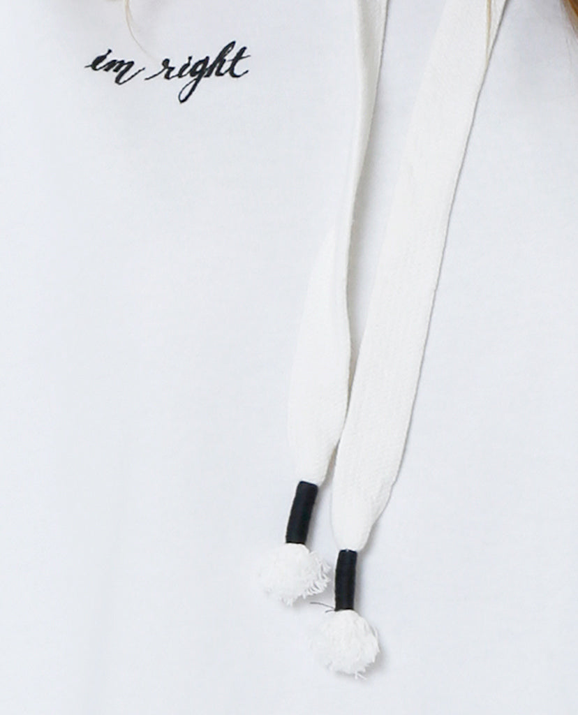 I’m Right Sweatshirt Top - Ivory - Piin | ShopPiin.com