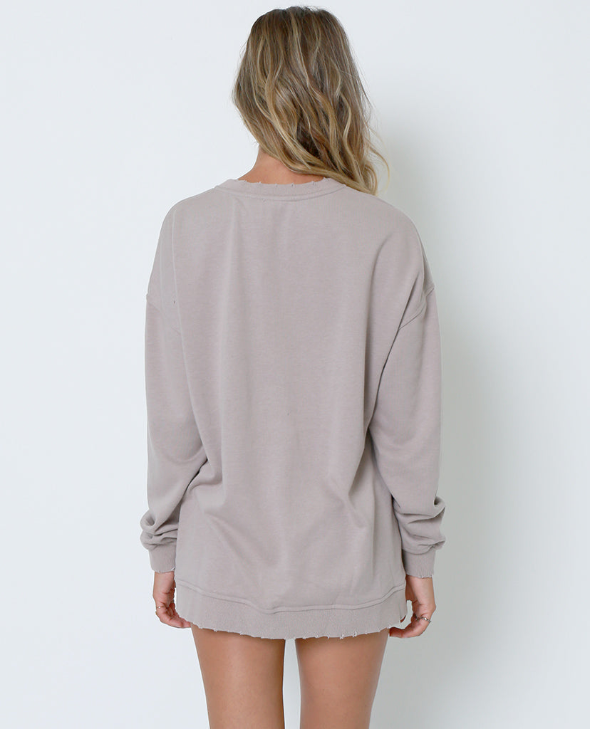 Now And Then Sweatshirt - Taupe - Piin | ShopPiin.com