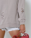 Now And Then Sweatshirt - Taupe - Piin | ShopPiin.com