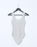 Taking Over Jersey Tank Bodysuit - Gray - Piin | www.ShopPiin.com