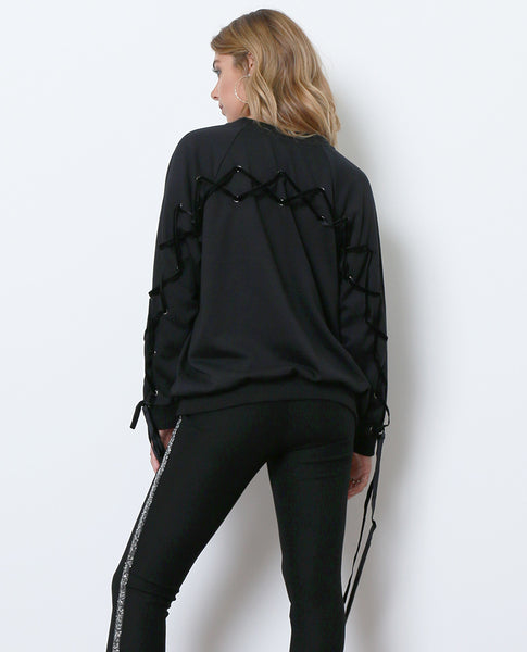 Je T’Adore Sweatshirt - Black - Piin | ShopPiin.com