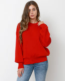Color Pops Sweater Top - Red - Piin | ShopPiin.com