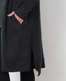 Warm Up Sweater Dropped Shoulder Cardigan - Navy - Piin | www.ShopPiin.com