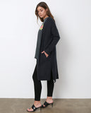 Warm Up Sweater Dropped Shoulder Cardigan - Navy - Piin | www.ShopPiin.com