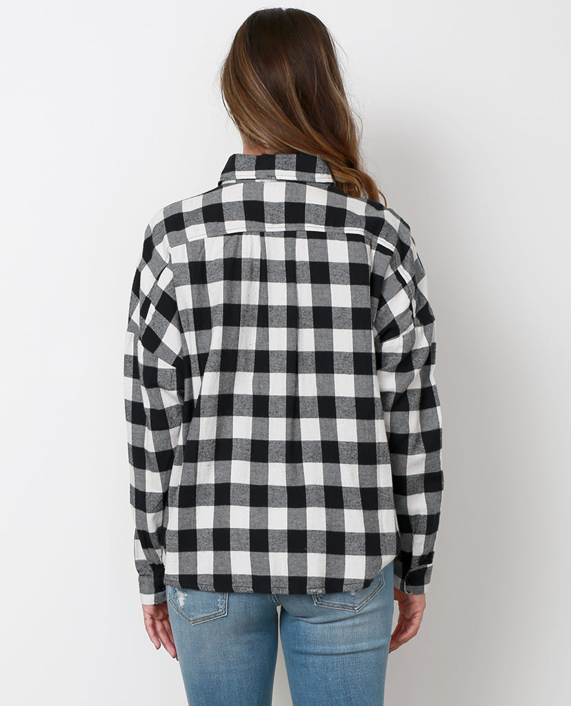 Tartan World Plaid Shirt - White/Black - Piin | www.ShopPiin.com