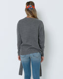 Peace Out Sweater - Gray - Piin | ShopPiin.com