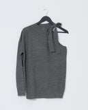 High Impact Off-shoulder Sweater - Gray - Piin | ShopPiin.com