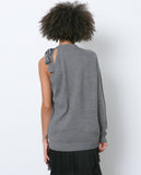 High Impact Off-shoulder Sweater - Gray - Piin | ShopPiin.com