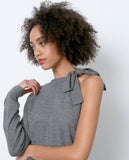 High Impact Off-shoulder Sweater - Gray - Piin | ShopPiin.com