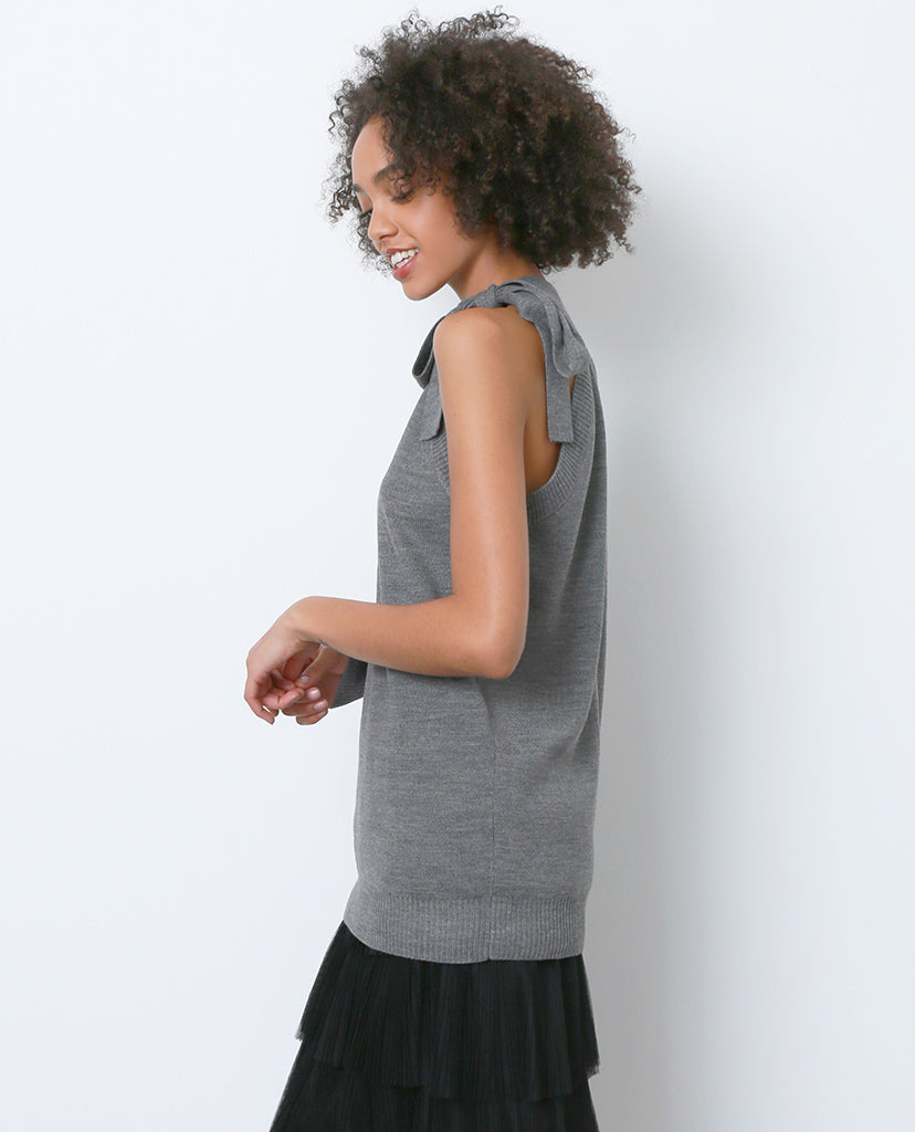 High Impact Off-shoulder Sweater - Gray - Piin | ShopPiin.com