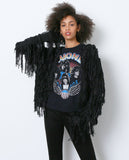 Nothing But Trouble Sweater Cardigan - Black Fringe - Piin | www.ShopPiin.com