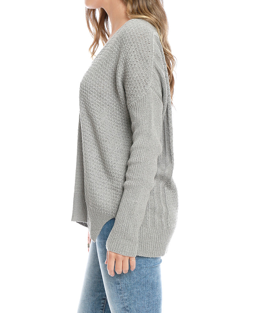 Always and Forever Sweater Top - Gray - Piin | www.ShopPiin.com