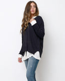 Always and Forever Sweater Top - Navy - Piin | www.ShopPiin.com