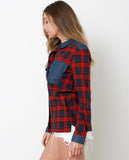 Sign Me Up Plaid Shirt - Red/Navy - Piin | www.ShopPiin.com