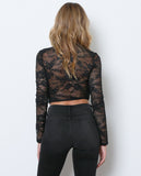 You Are Loved Lace Bodysuit - Black - Piin | ShopPiin.com