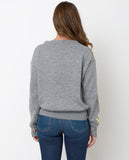 Lucky Star Sweater Top - Heather Gray - Piin | ShopPiin.com