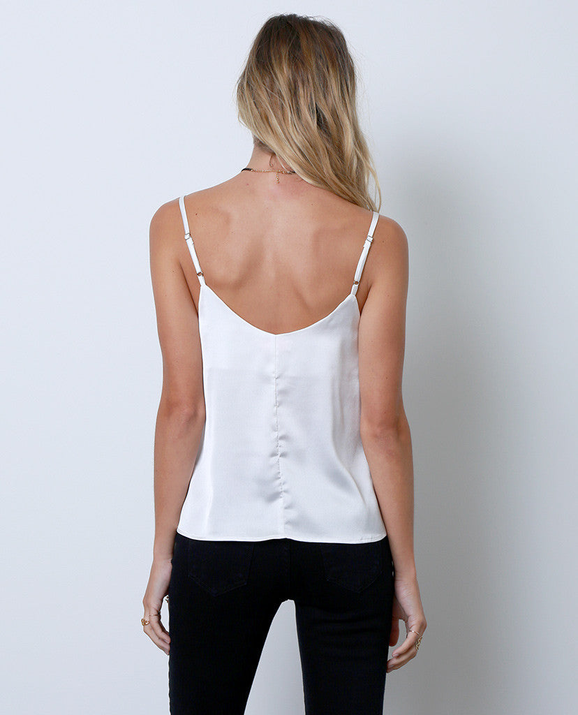 Talk To Me Tank Top - White - Piin | www.ShopPiin.com