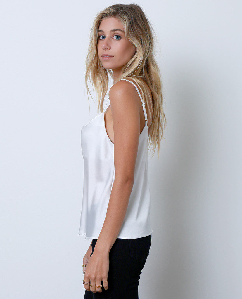 Talk To Me Tank Top - White - Piin | www.ShopPiin.com